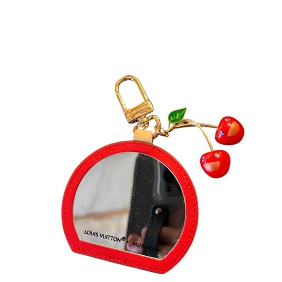 Preowned Good Condition LV X Takashi Murakami cherry and mirrow keychain - Picture 1 of 3